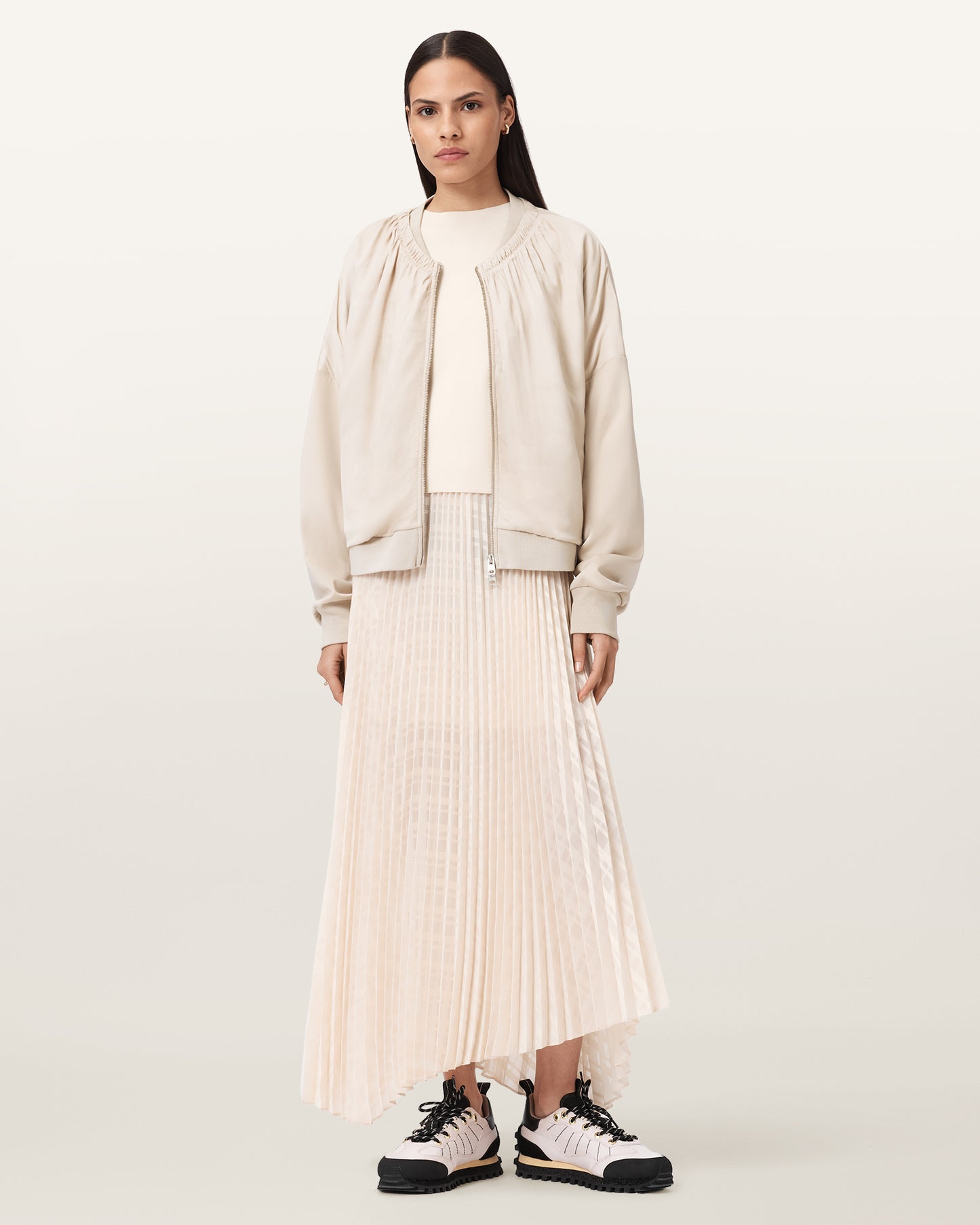 SWAN WHITE Color Sinead Dress from AllSaints