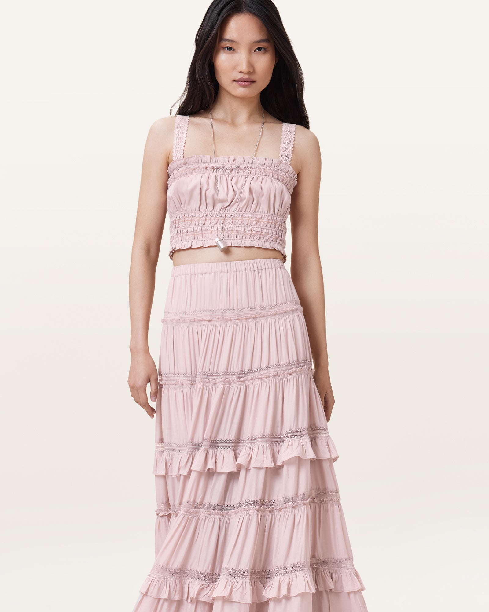 MAUVE PINK Color Talia Top from AllSaints