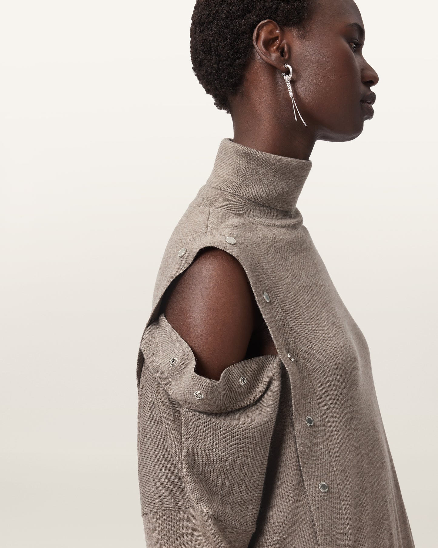 PINE BARK BROWN Color Umi Dress from AllSaints