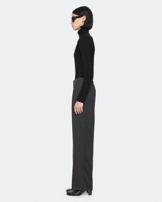 Ink Blue Color Leonie Satin Trousers from AllSaints