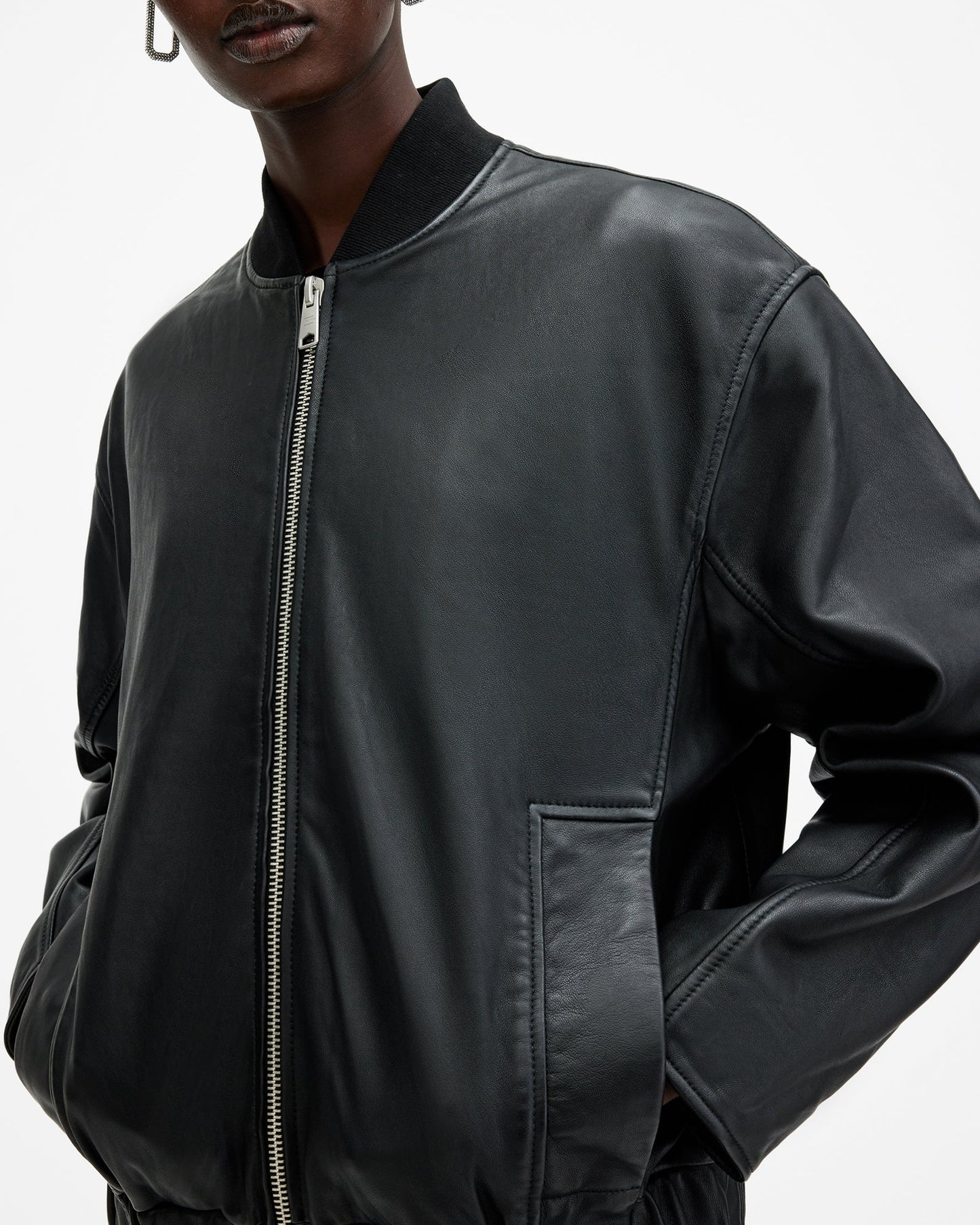 Yara Bomber Leather Jacket