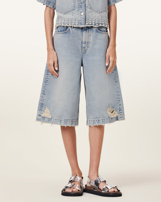 Light Indigo Color Louie Long Short from AllSaints