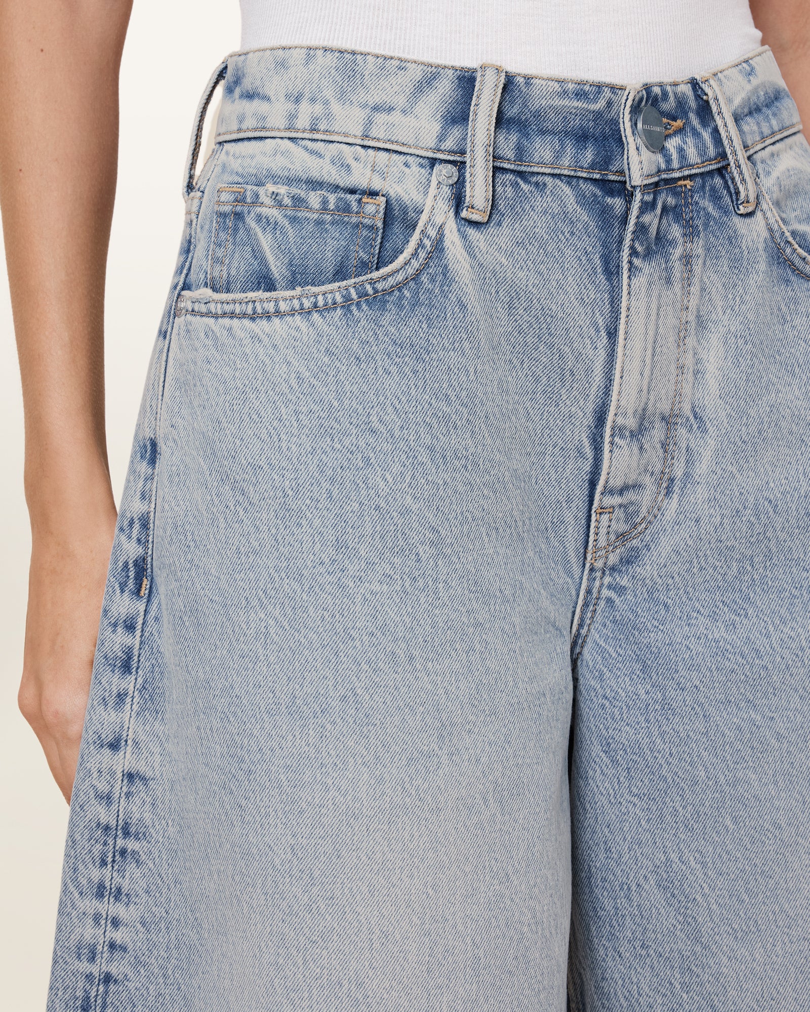 Light Indigo Color Louie Long Short from AllSaints