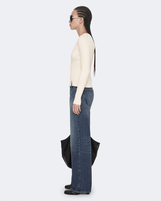Chalk White Color Cruz Button Through Cardigan from AllSaints