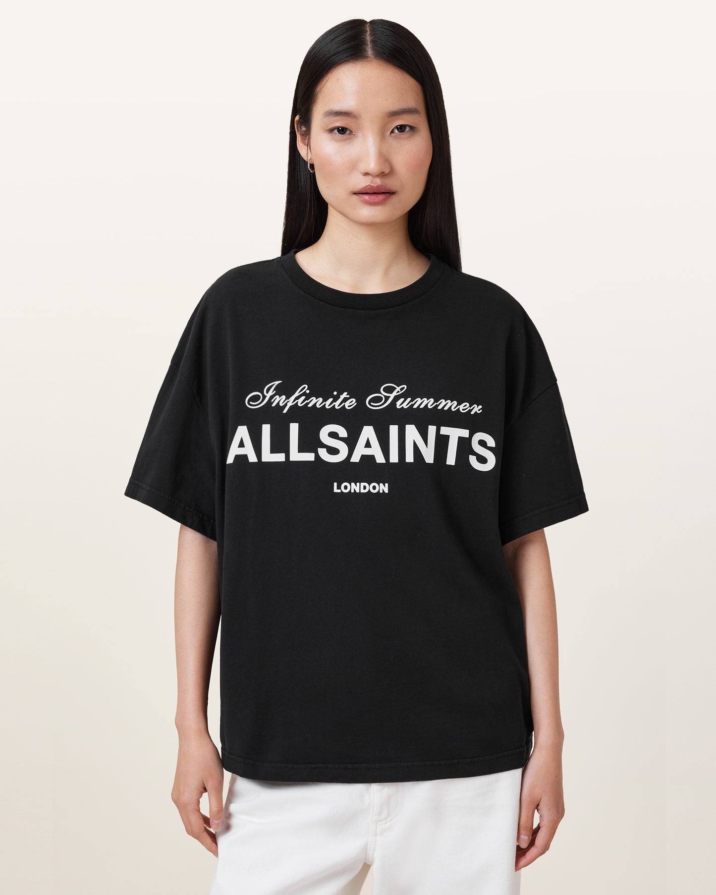 Black Color Avri Tee from AllSaints