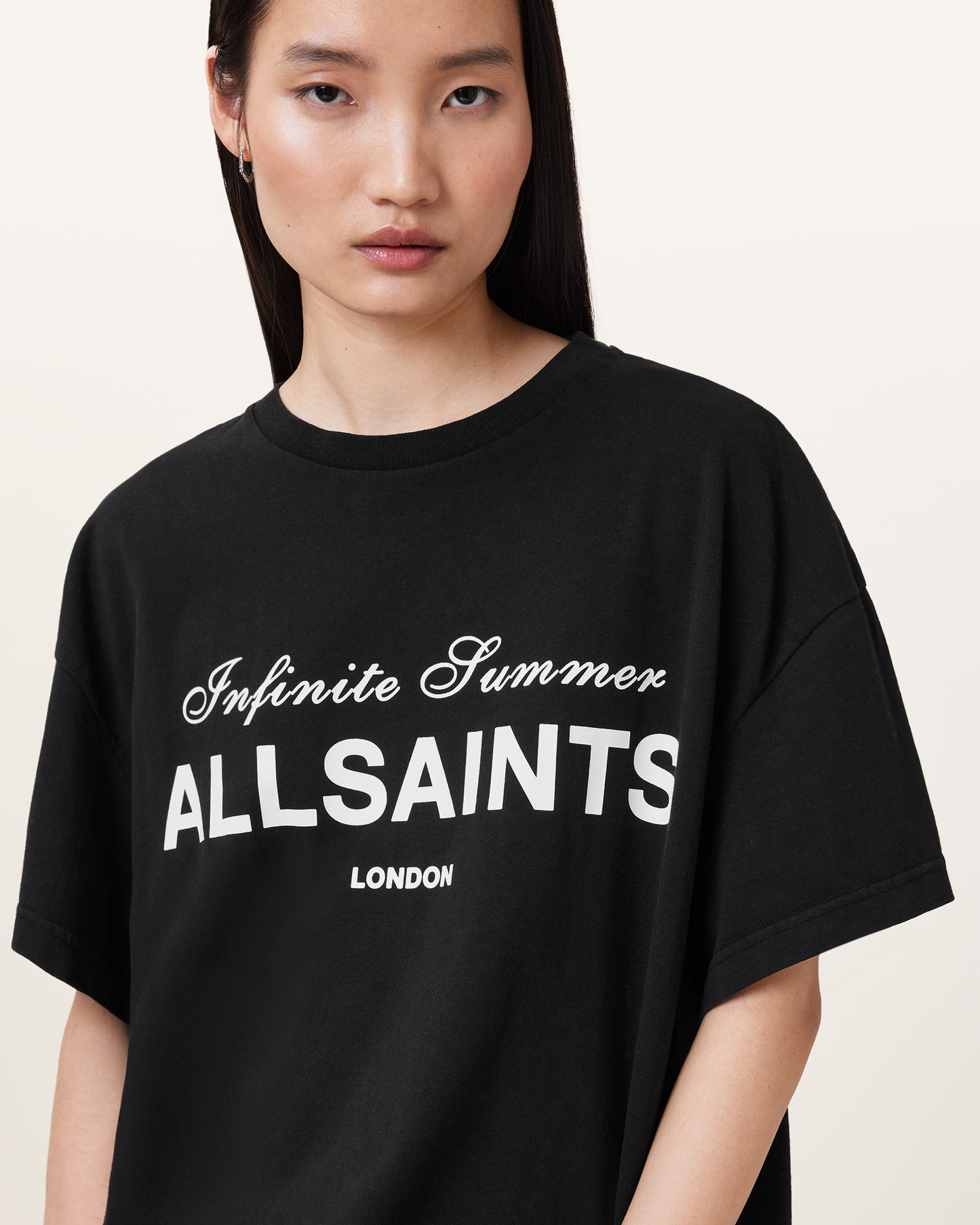 Black Color Avri Tee from AllSaints
