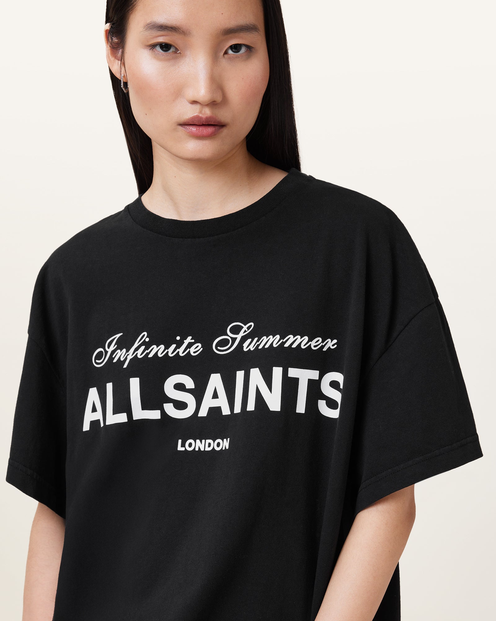Black Color Avri Tee from AllSaints