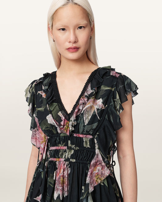 CRYSTAL BLACK Color Canto Top from AllSaints