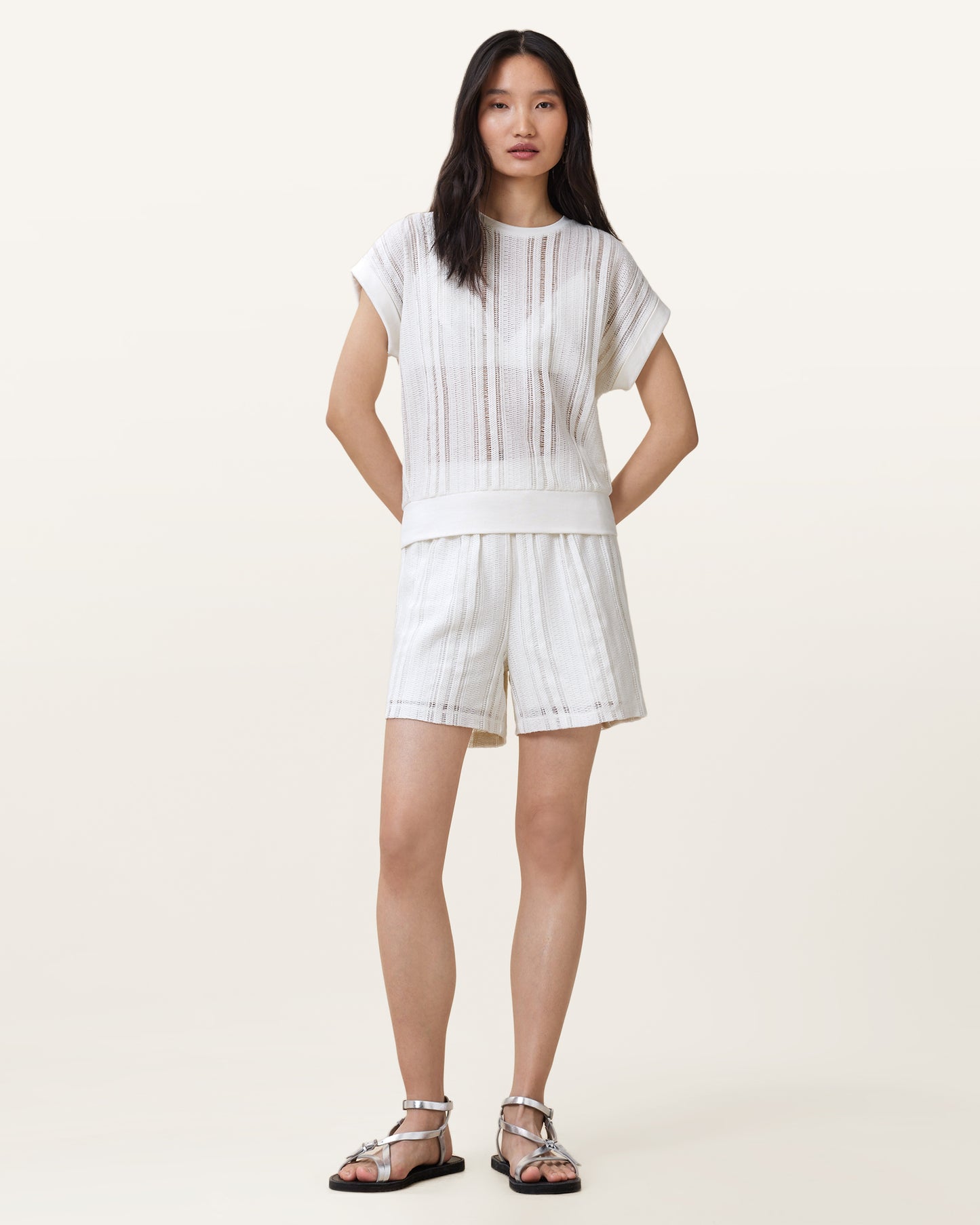 TOFU WHITE Color Giana Crochet Tank from AllSaints