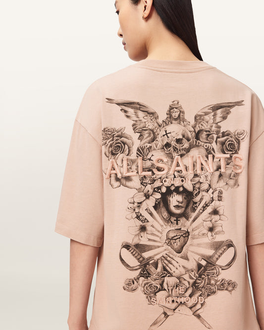 Dusty Pink Color Covenant Amelie Tee from AllSaints