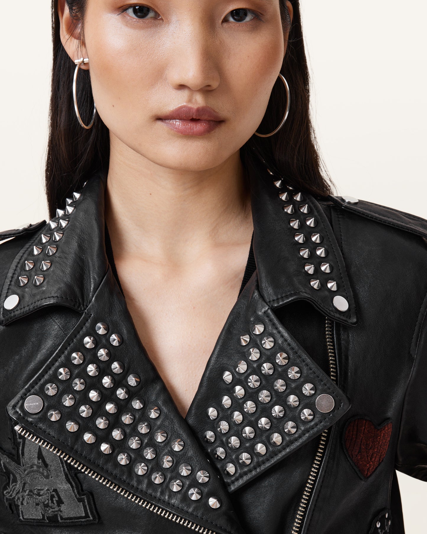College Biker Leather Jacket