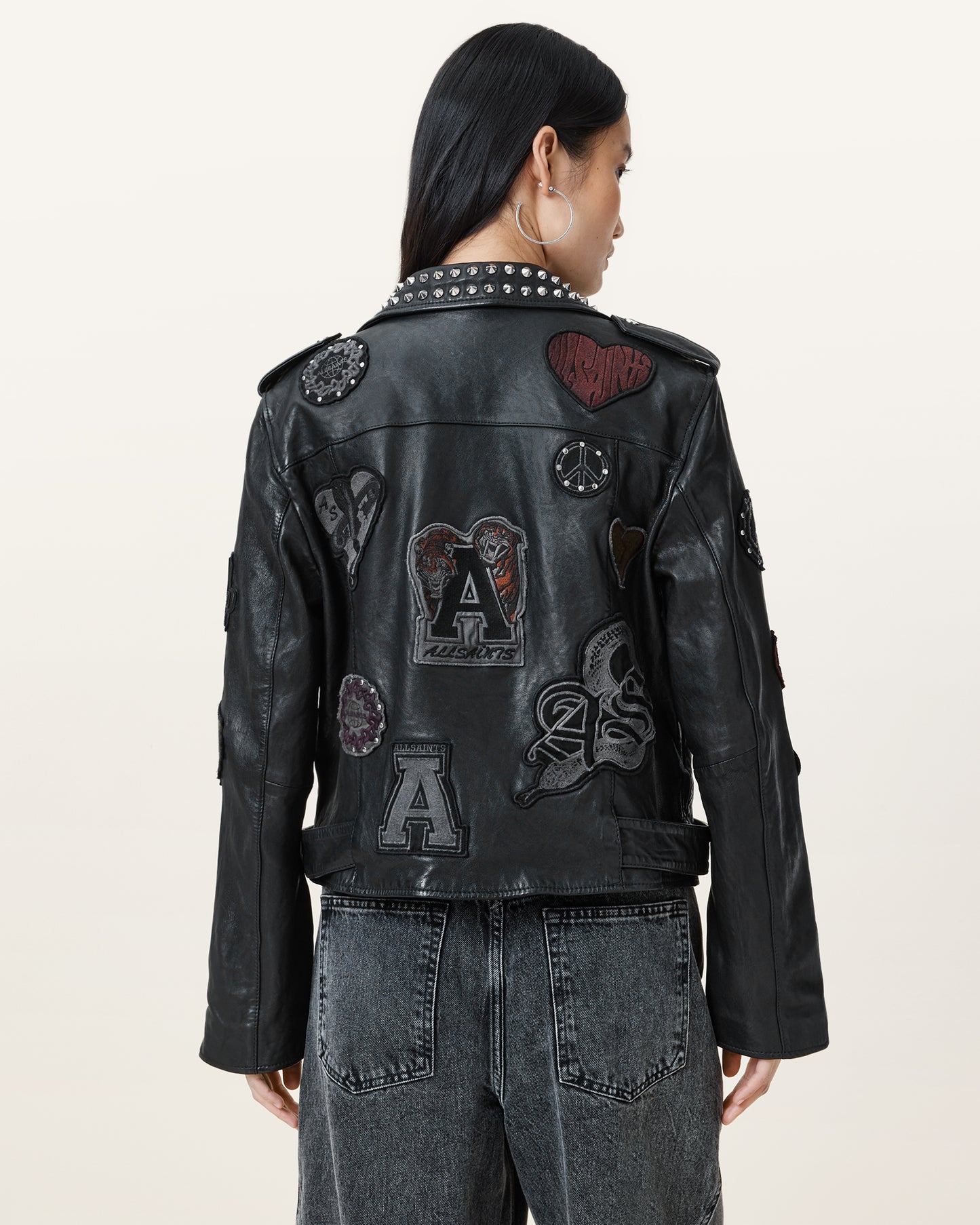 College Biker Leather Jacket