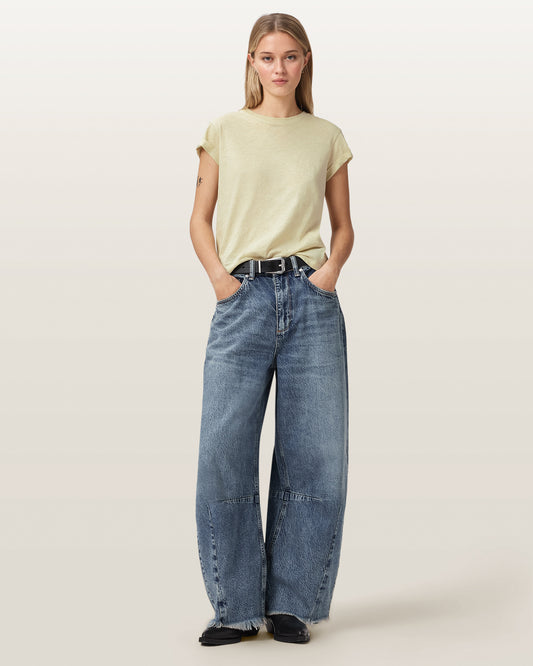 HAZE GREEN Color Anna Tee from AllSaints