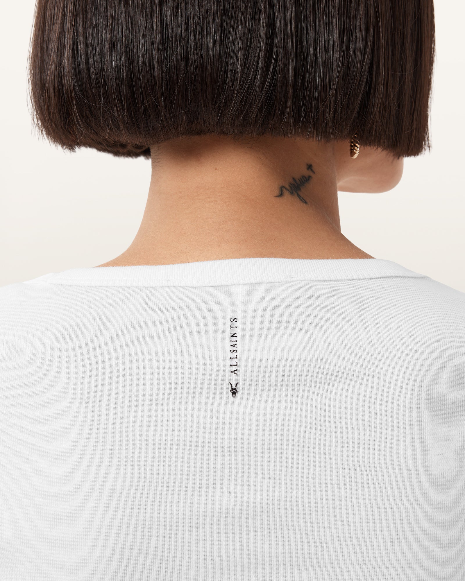 Optic White Color Stevie LS Tee from AllSaints