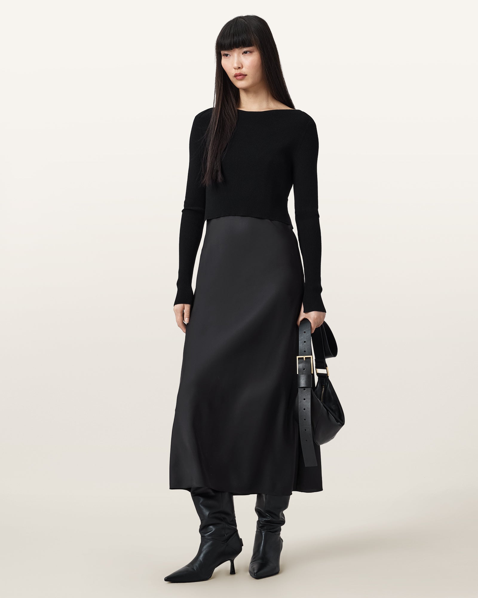 Black Color Hera Dress from AllSaints