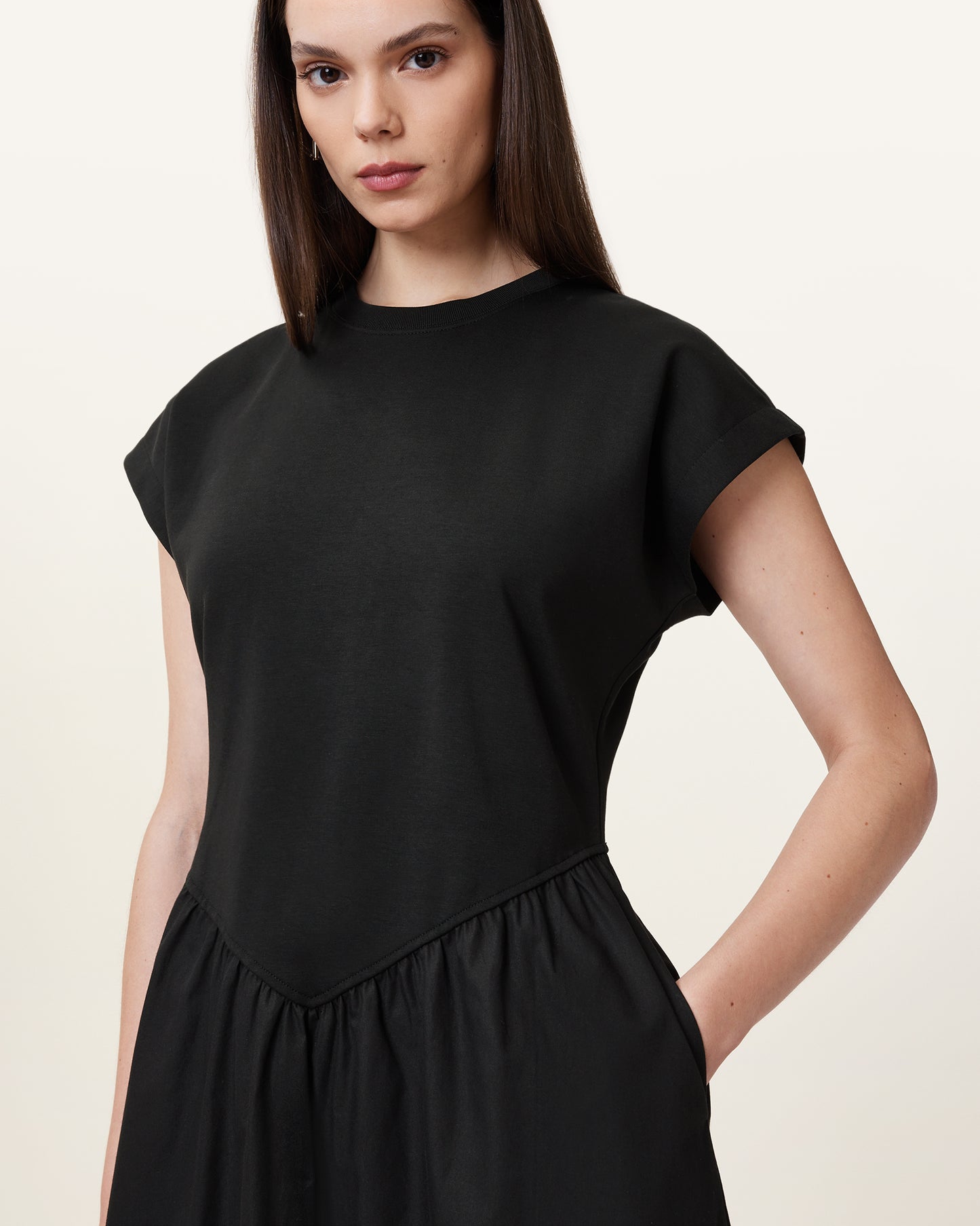 Black Color Frankie Dress from AllSaints