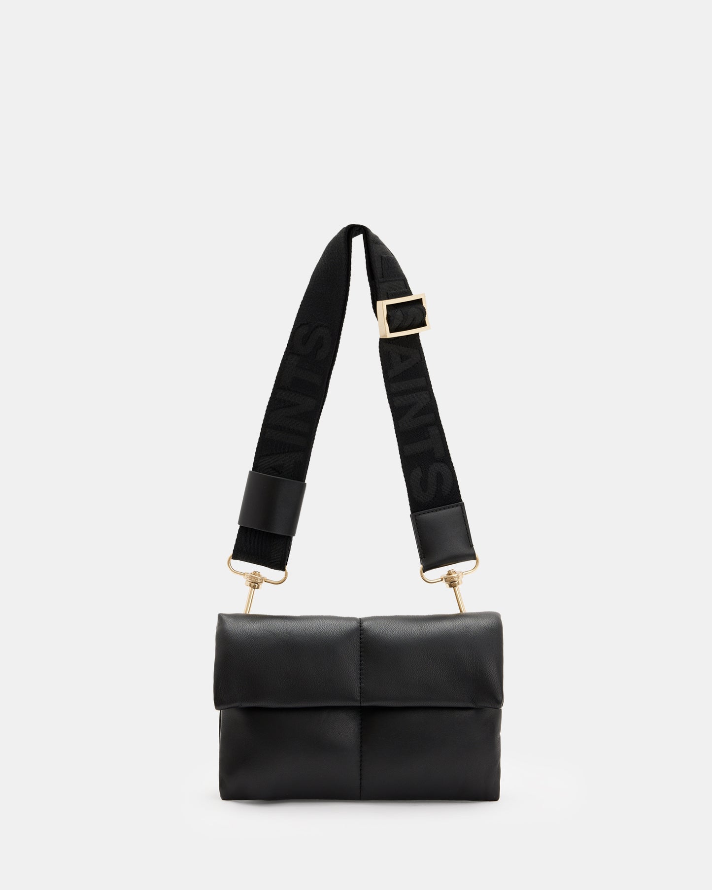 Ezra Leather Quilted Crossbody Bag