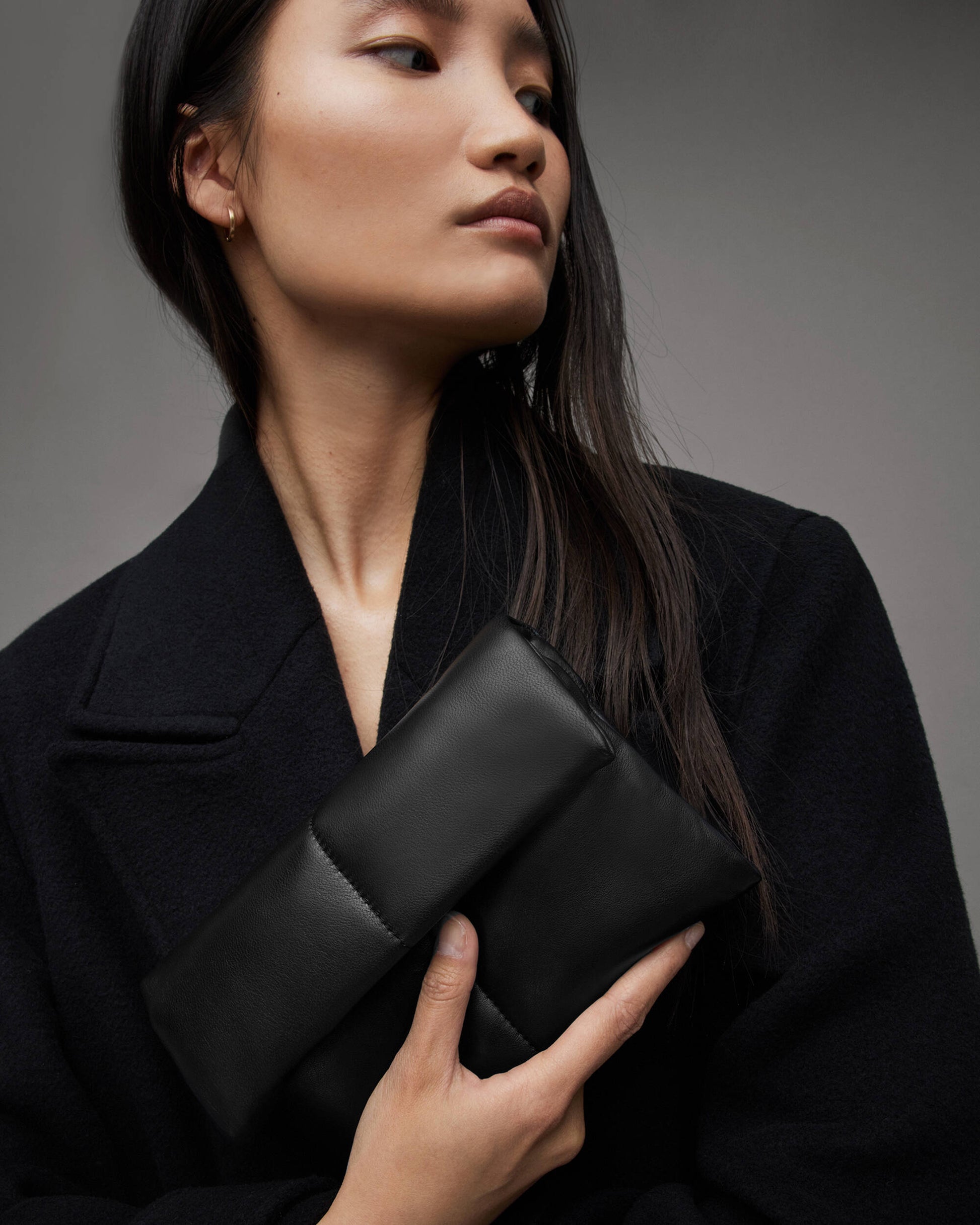 Ezra Leather Quilted Crossbody Bag - AllSaints Hong Kong