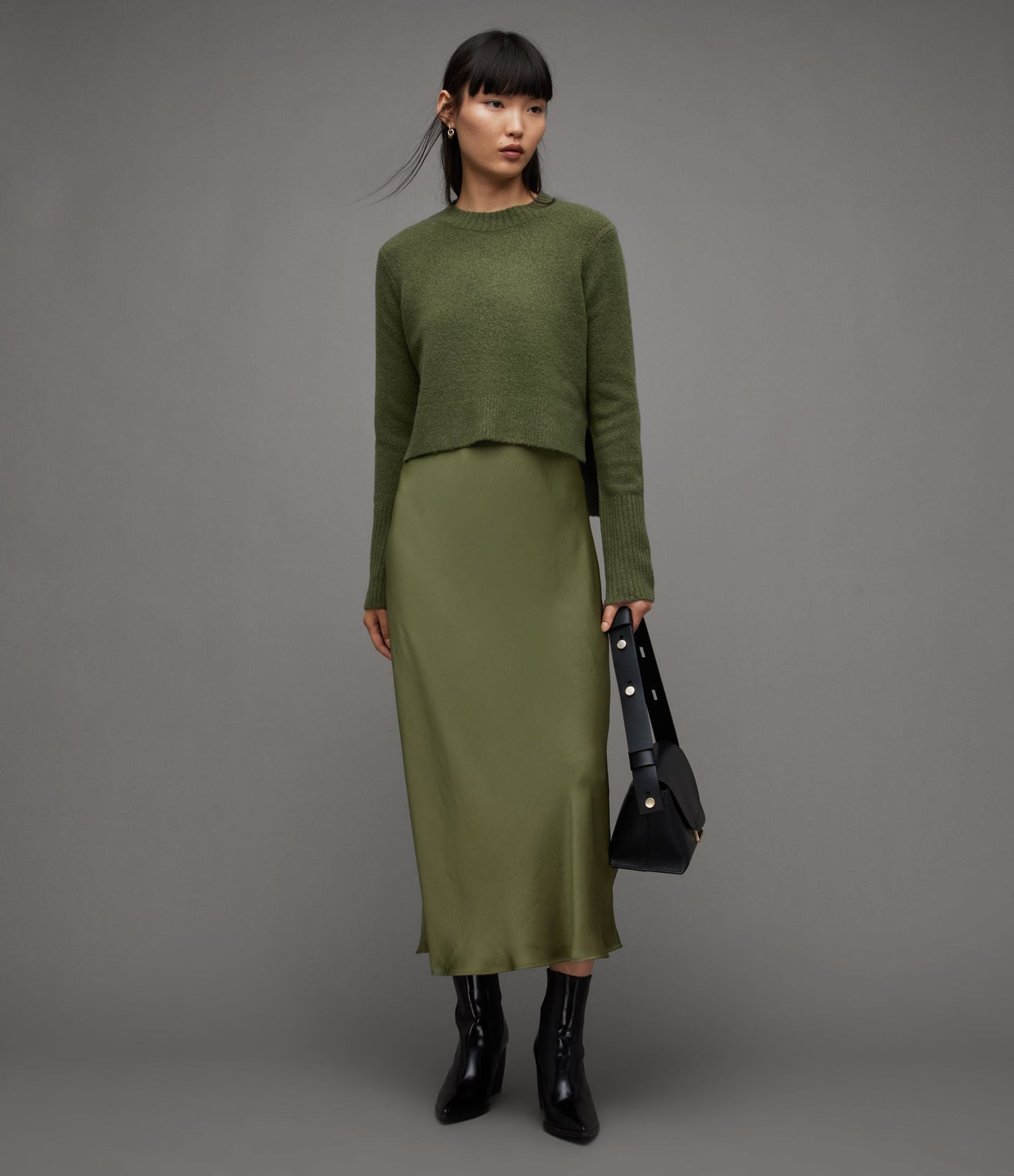 Tierny Crew Neck Dress - AllSaints Hong Kong