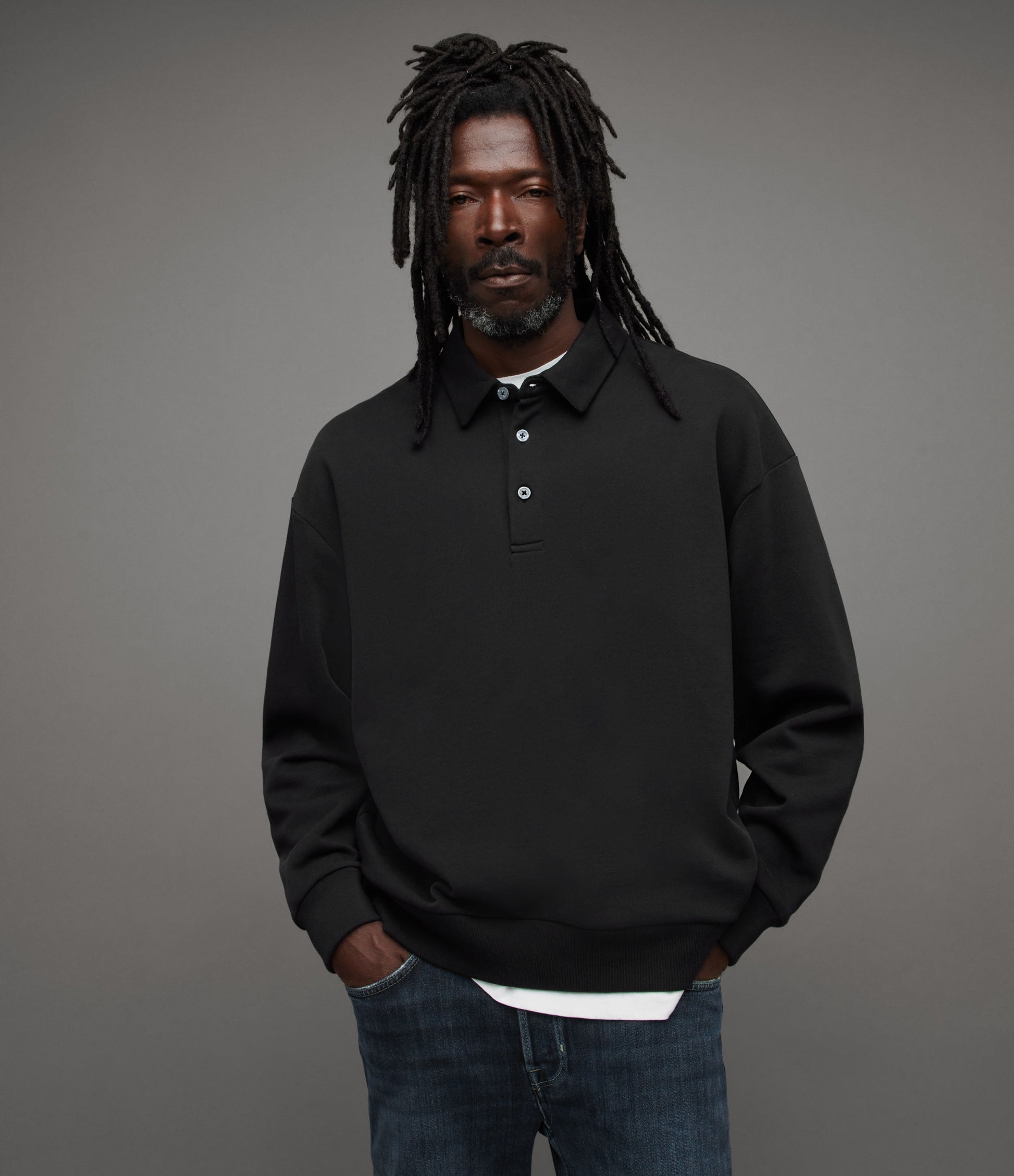 Waite Sweat Polo - AllSaints Hong Kong