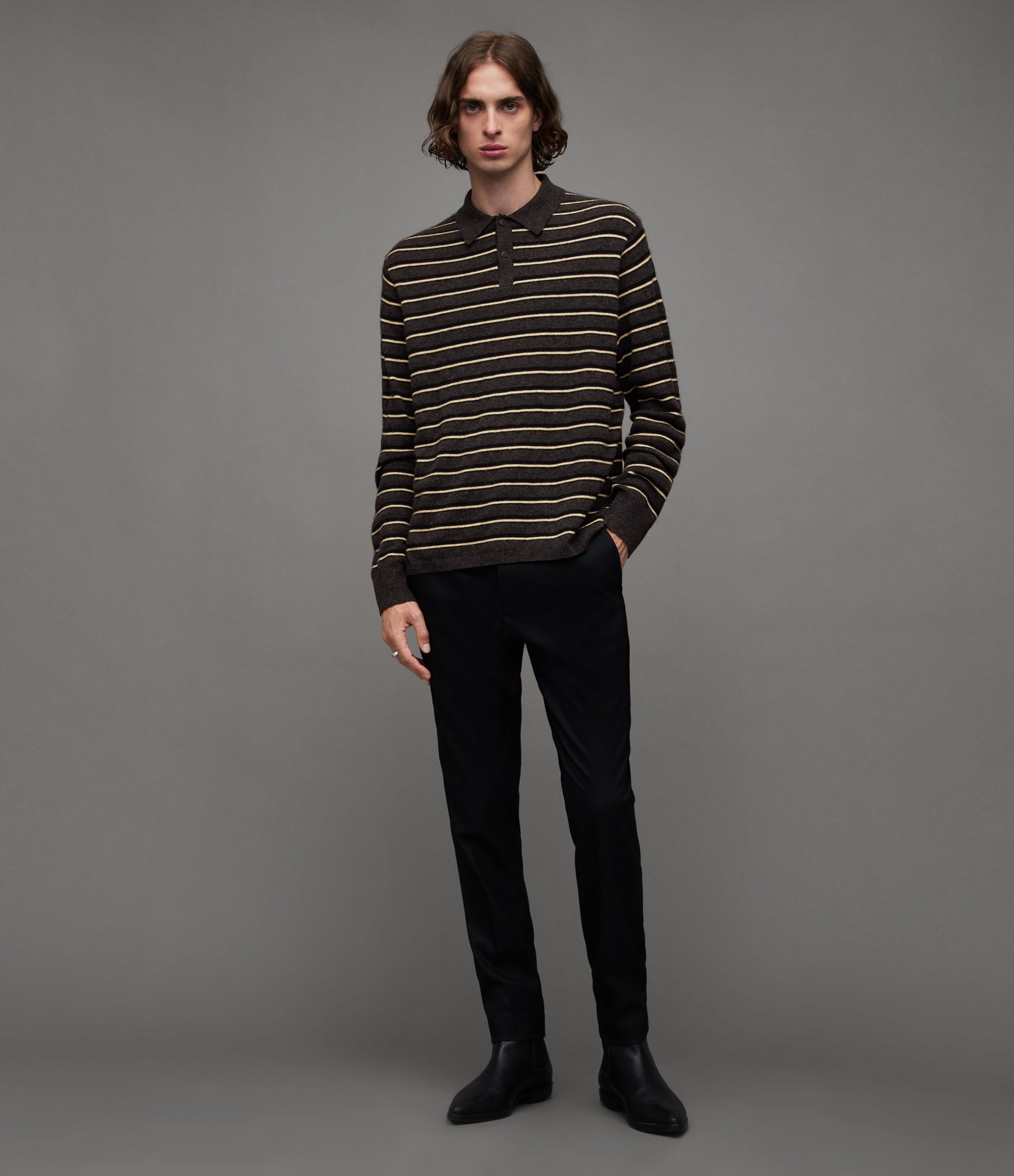 Stafford LS Polo - AllSaints Hong Kong