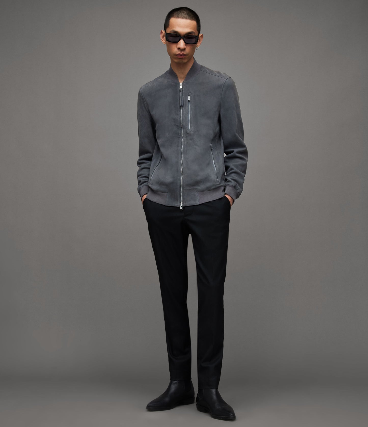 Kemble Suede Bomber - AllSaints Hong Kong