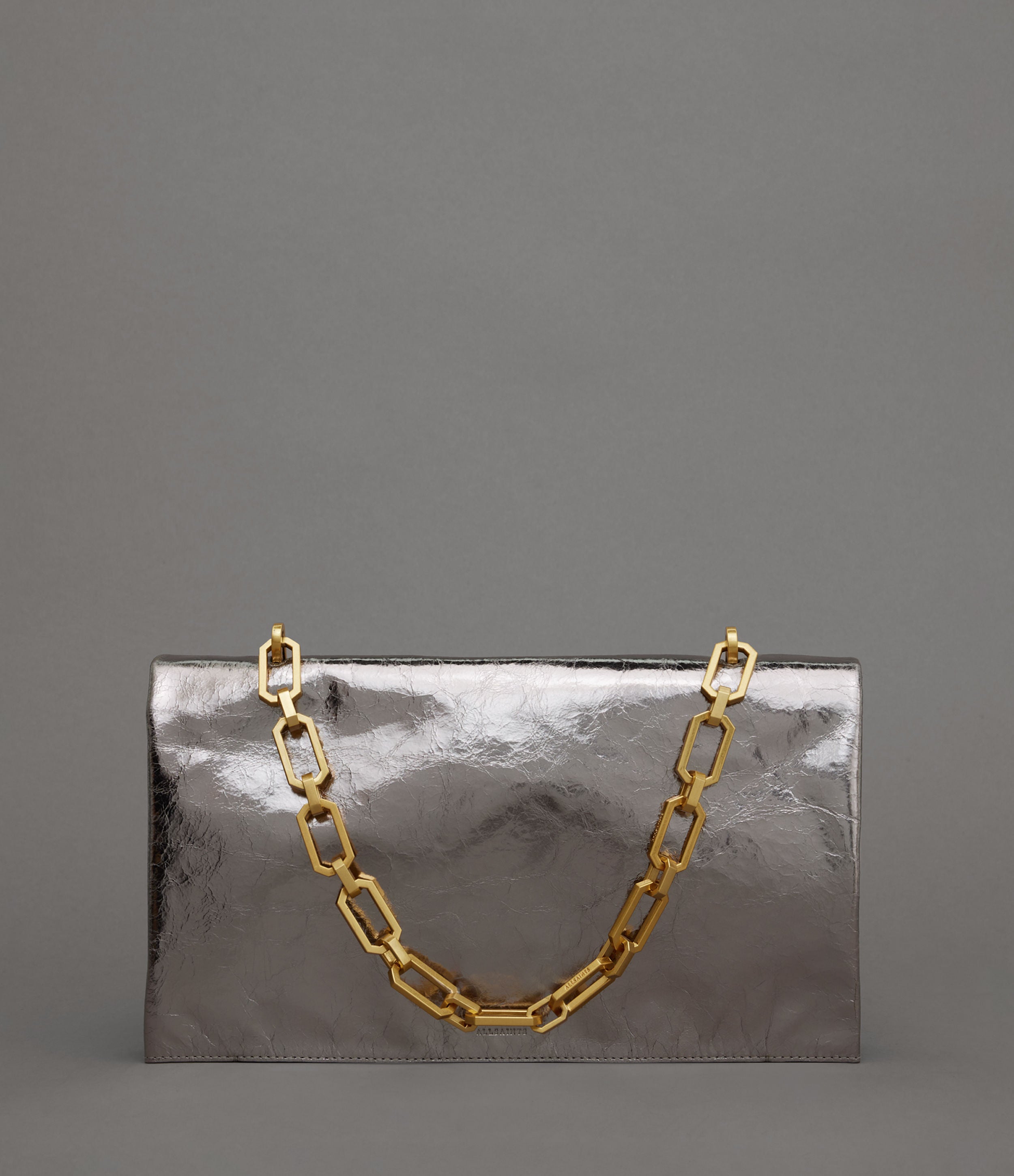 gold chain clutch bag