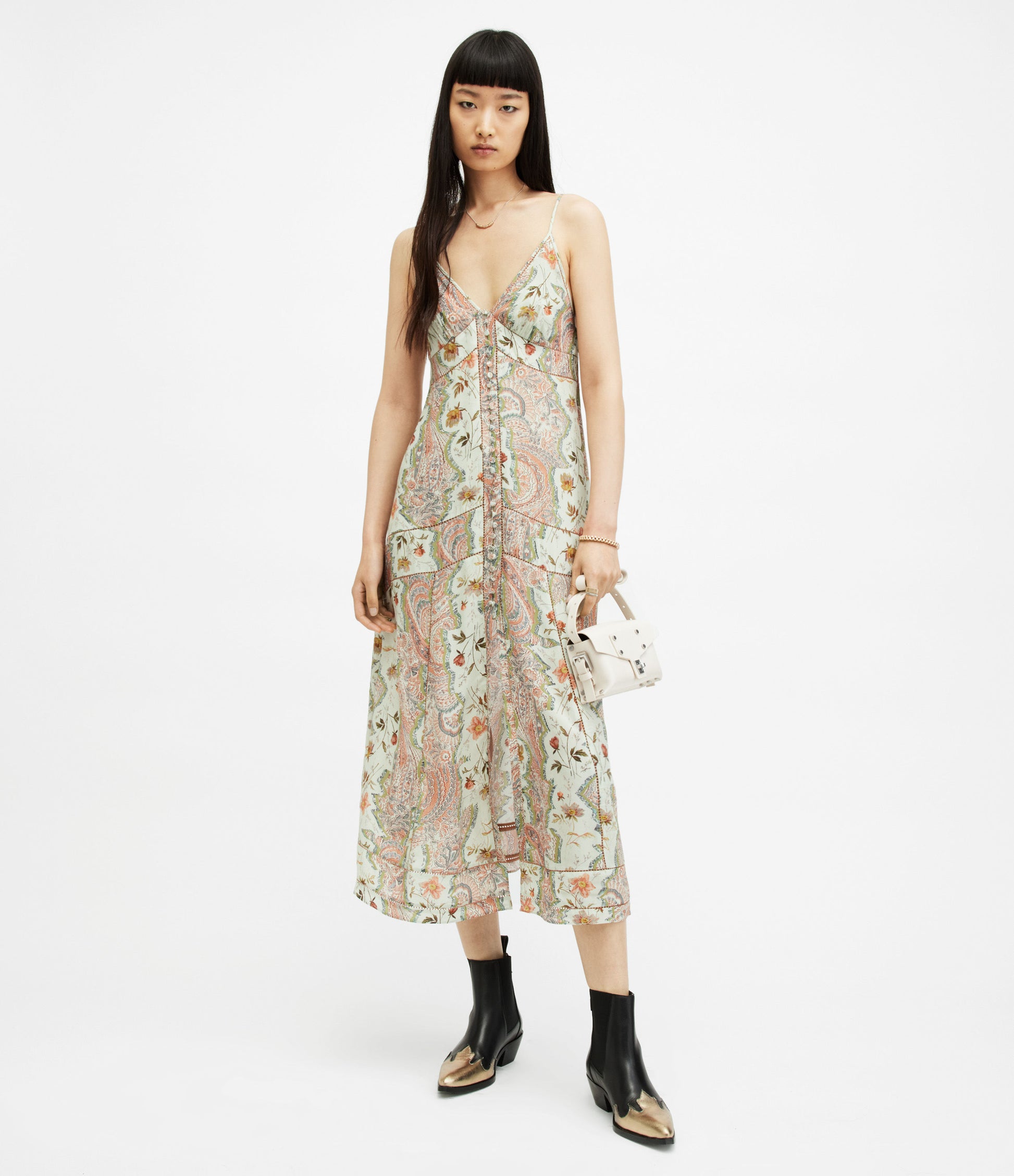 Dahlia Cascade Dress - AllSaints Hong Kong