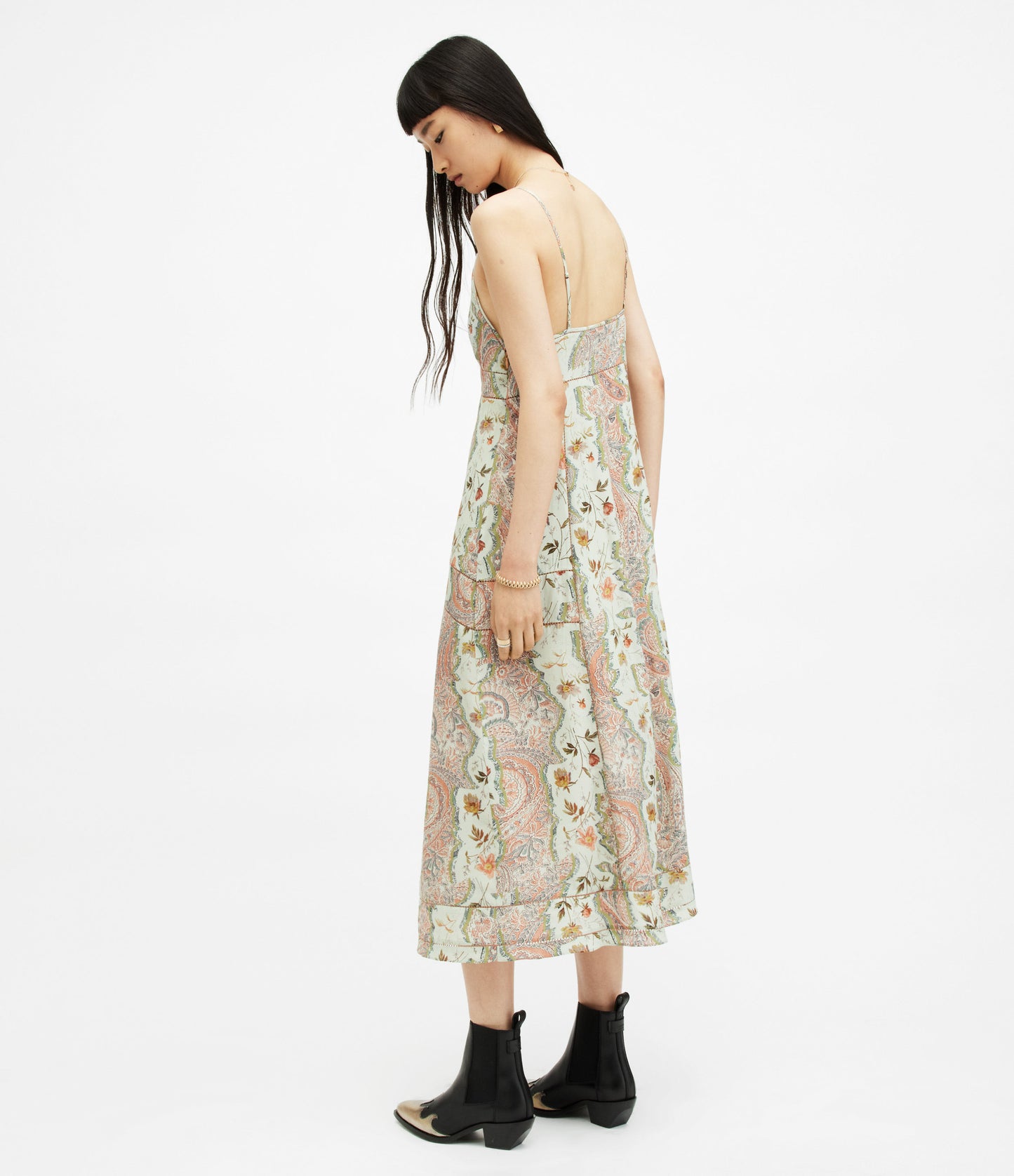 Dahlia Cascade Dress - AllSaints Hong Kong