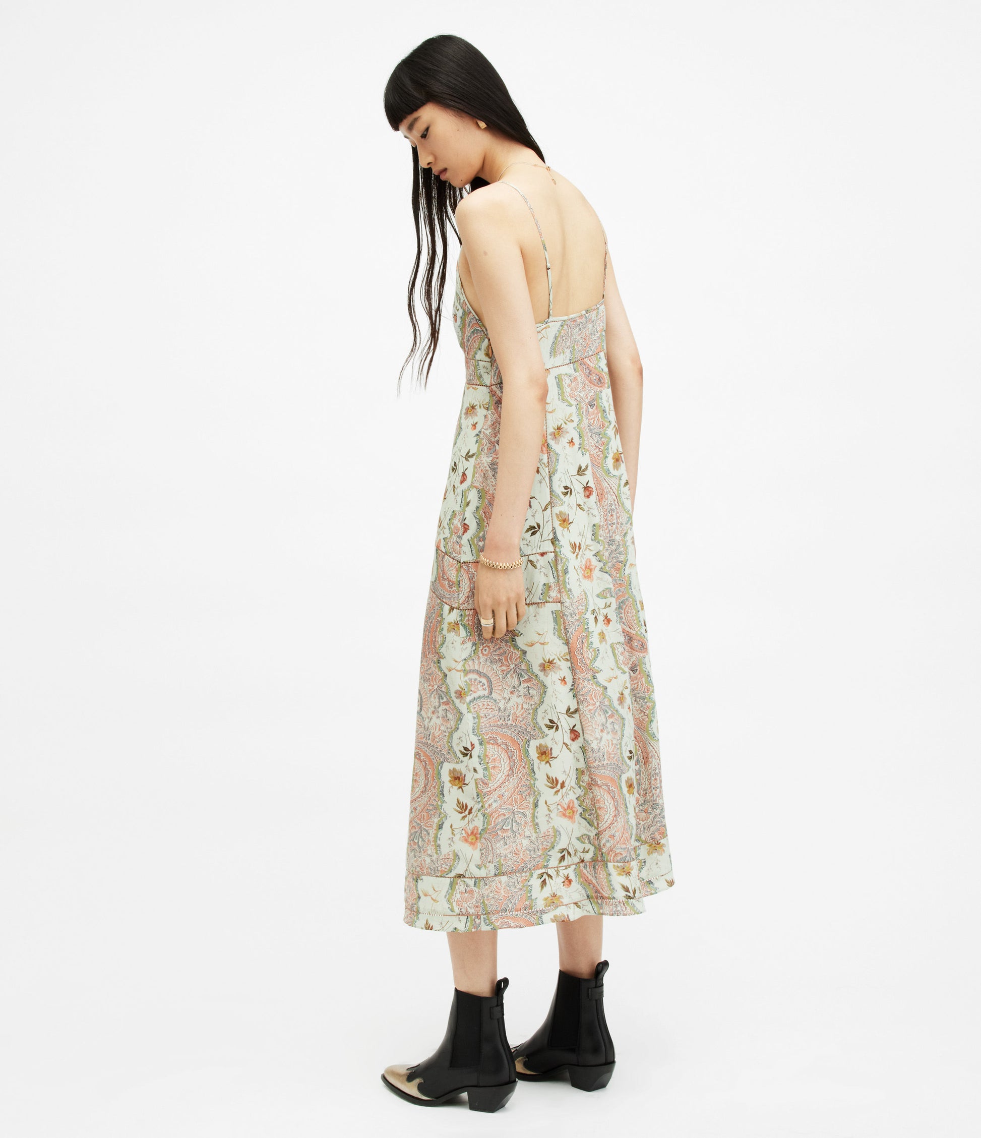 Dahlia Cascade Dress - AllSaints Hong Kong