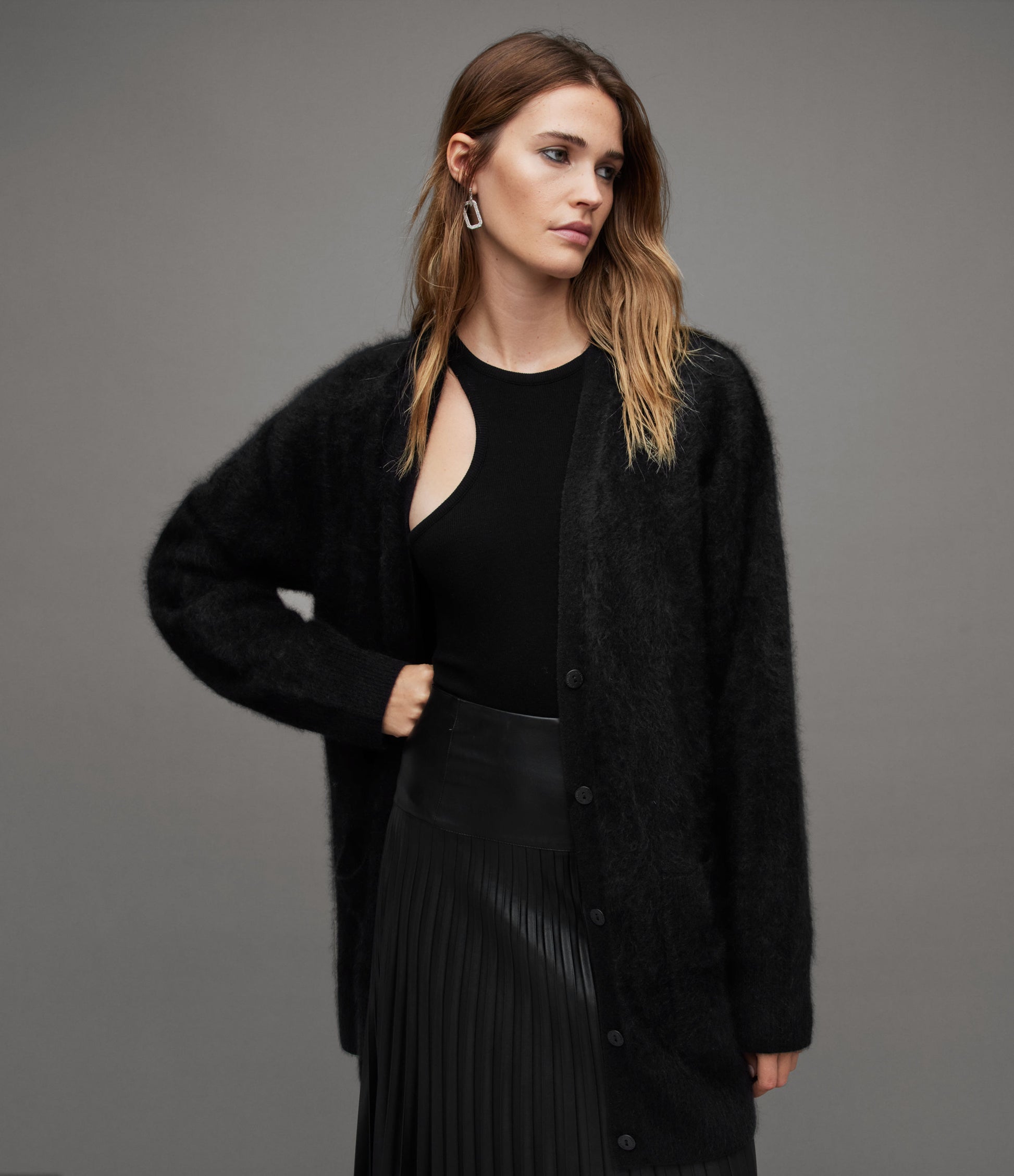 Kady Cashmere Cardigan - AllSaints Hong Kong
