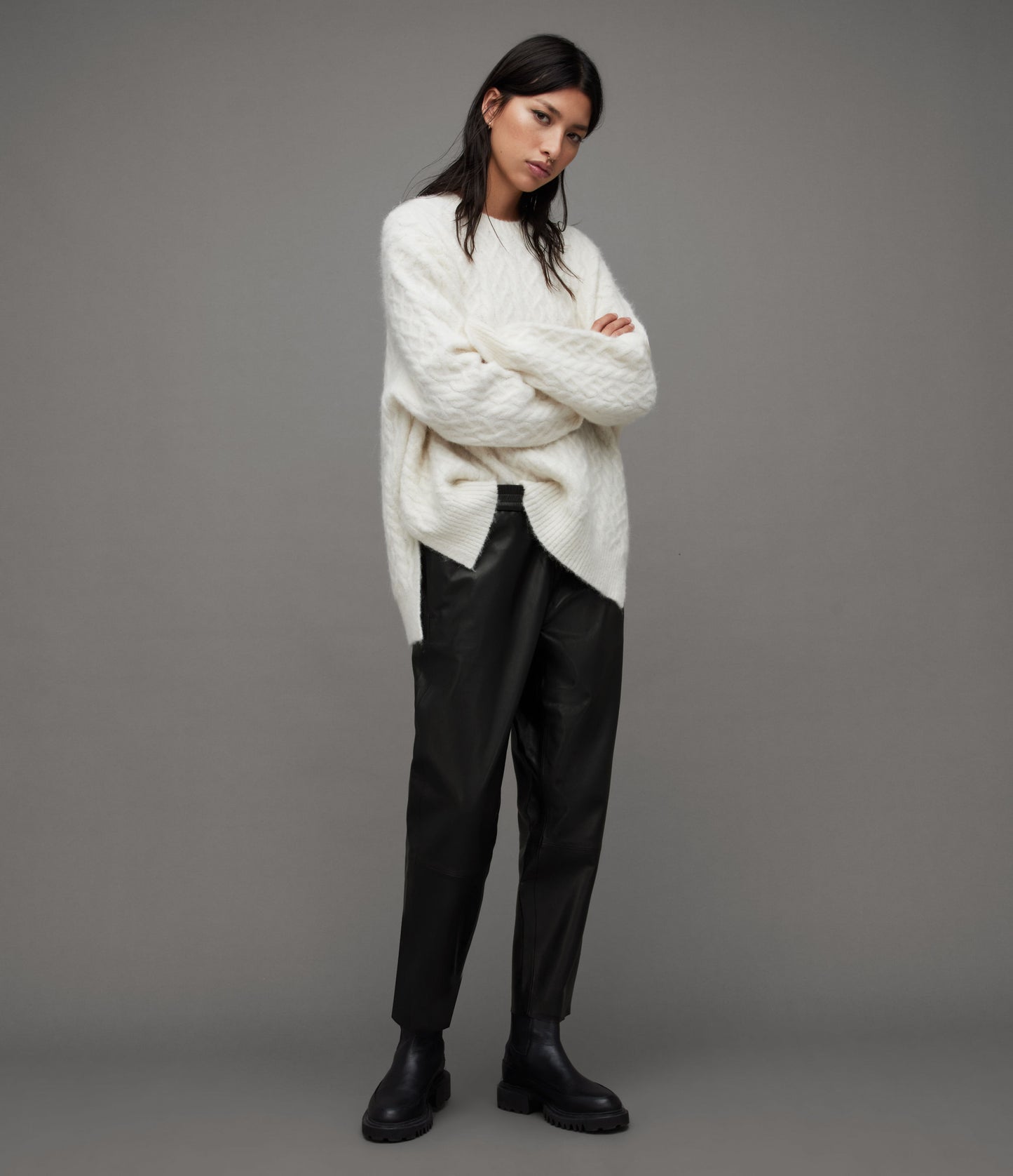 Jen Leather Jogger
