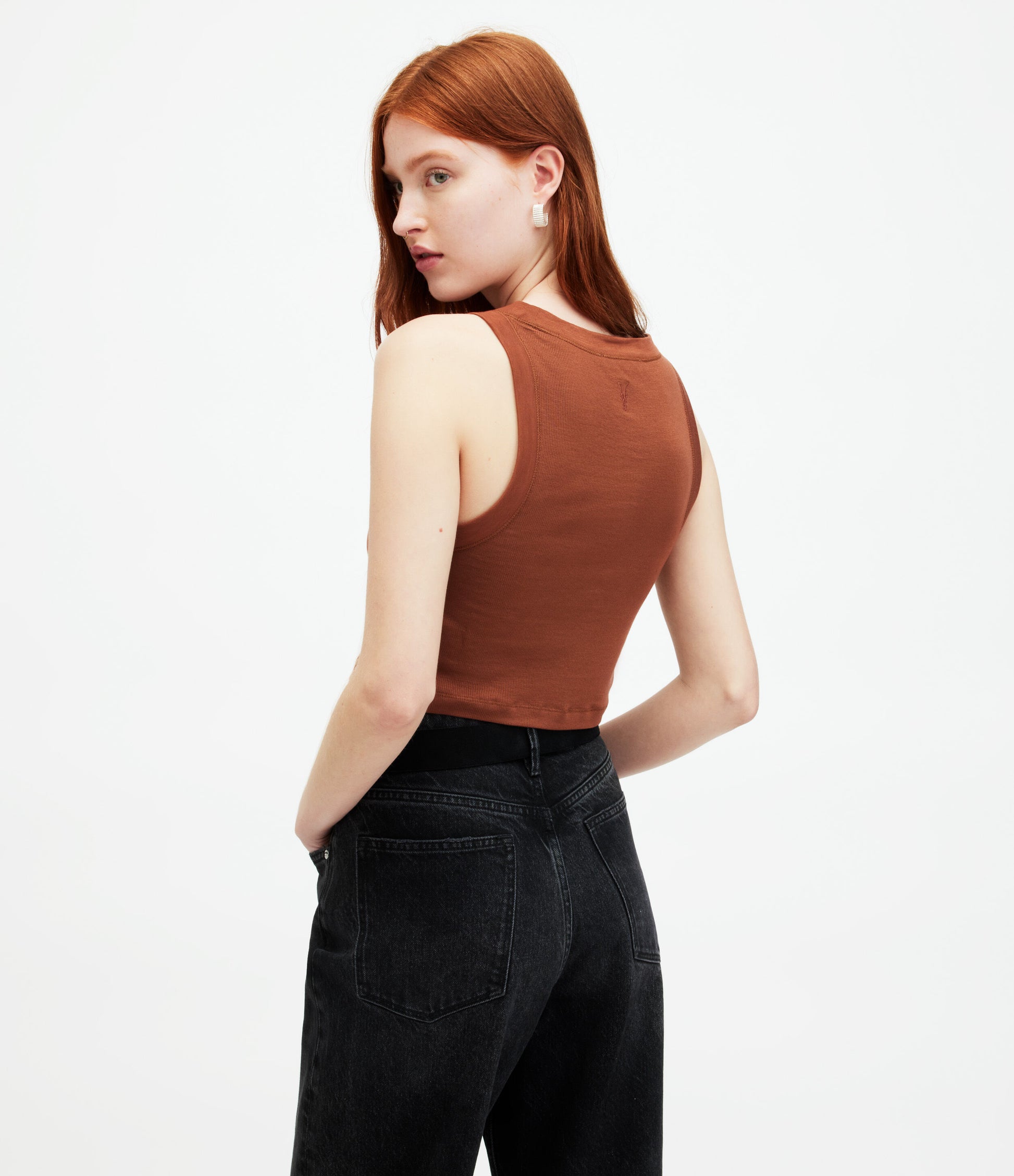 Rina Cropped Tank - AllSaints Hong Kong