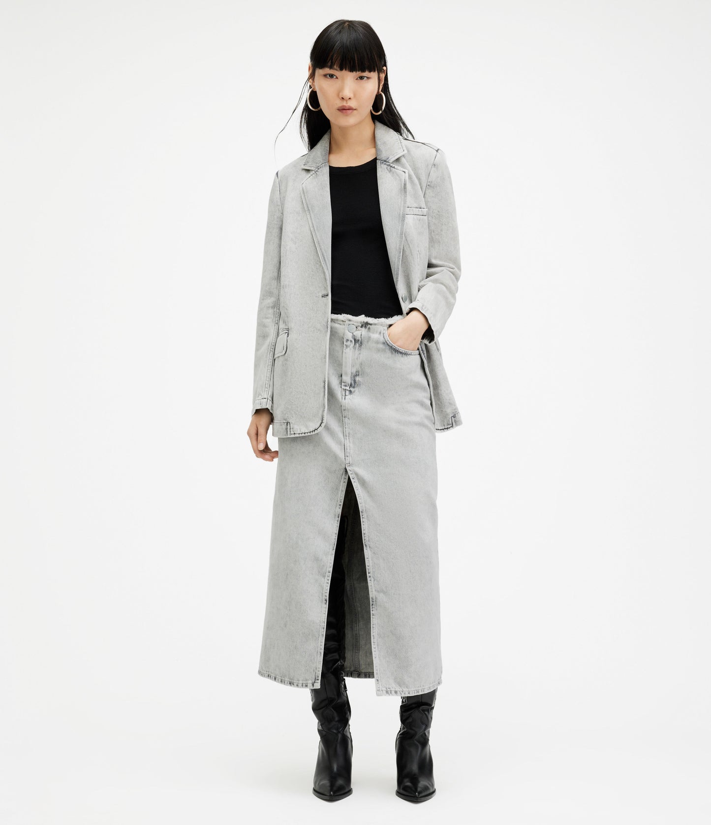 Honor Maxi Skirt - AllSaints Hong Kong