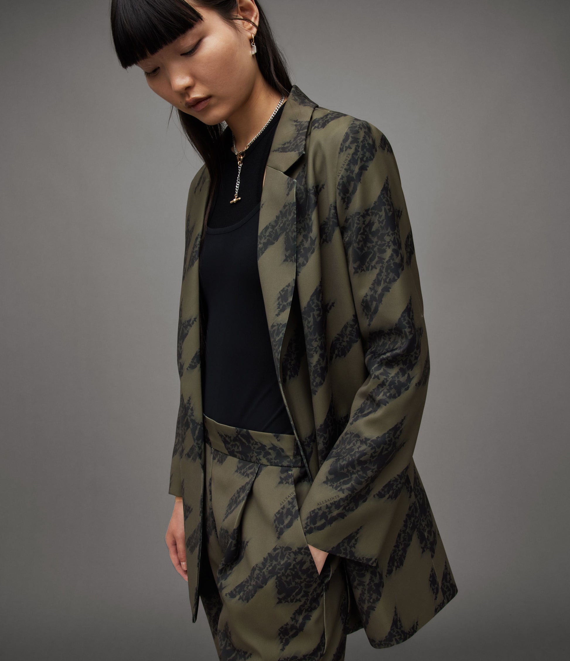 Aleida Toni Blazer - AllSaints Hong Kong
