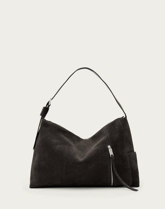Alba Suede Shoulder Bag