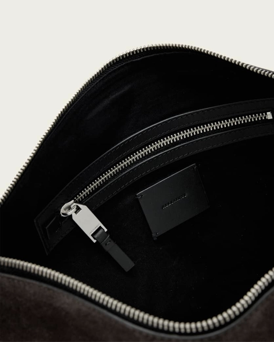 Alba Suede Shoulder Bag
