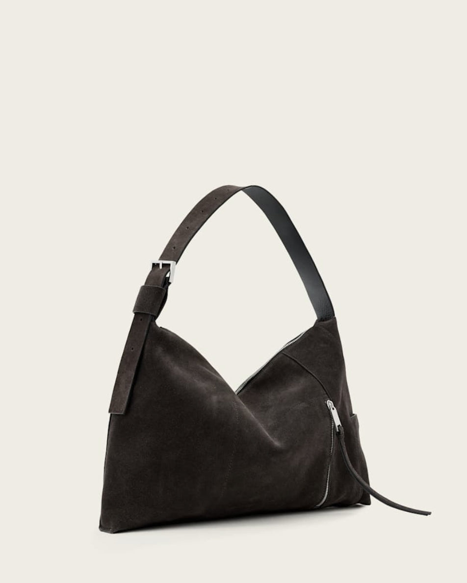 Alba Suede Shoulder Bag