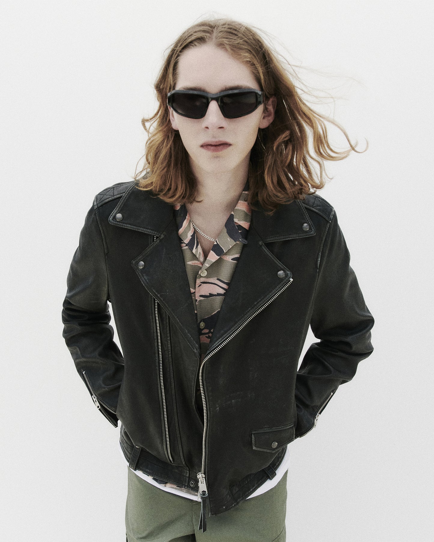 Rosser Biker Leather Jacket