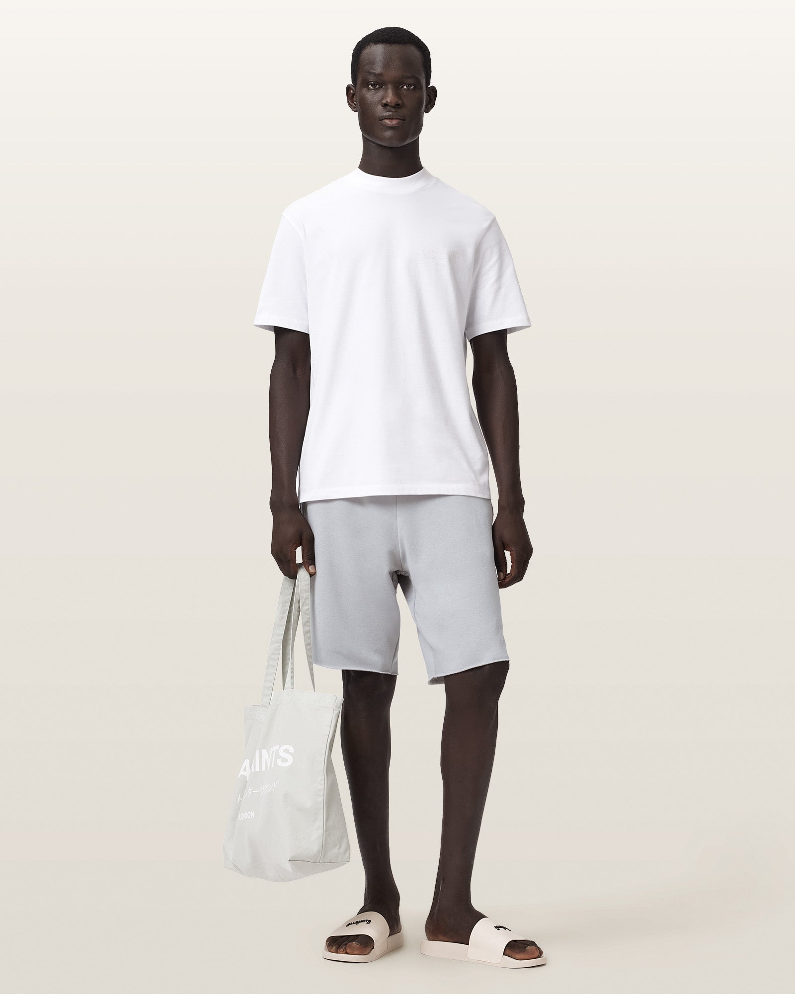 SOFT ASH GREY Color Helix Sweatshort from AllSaints