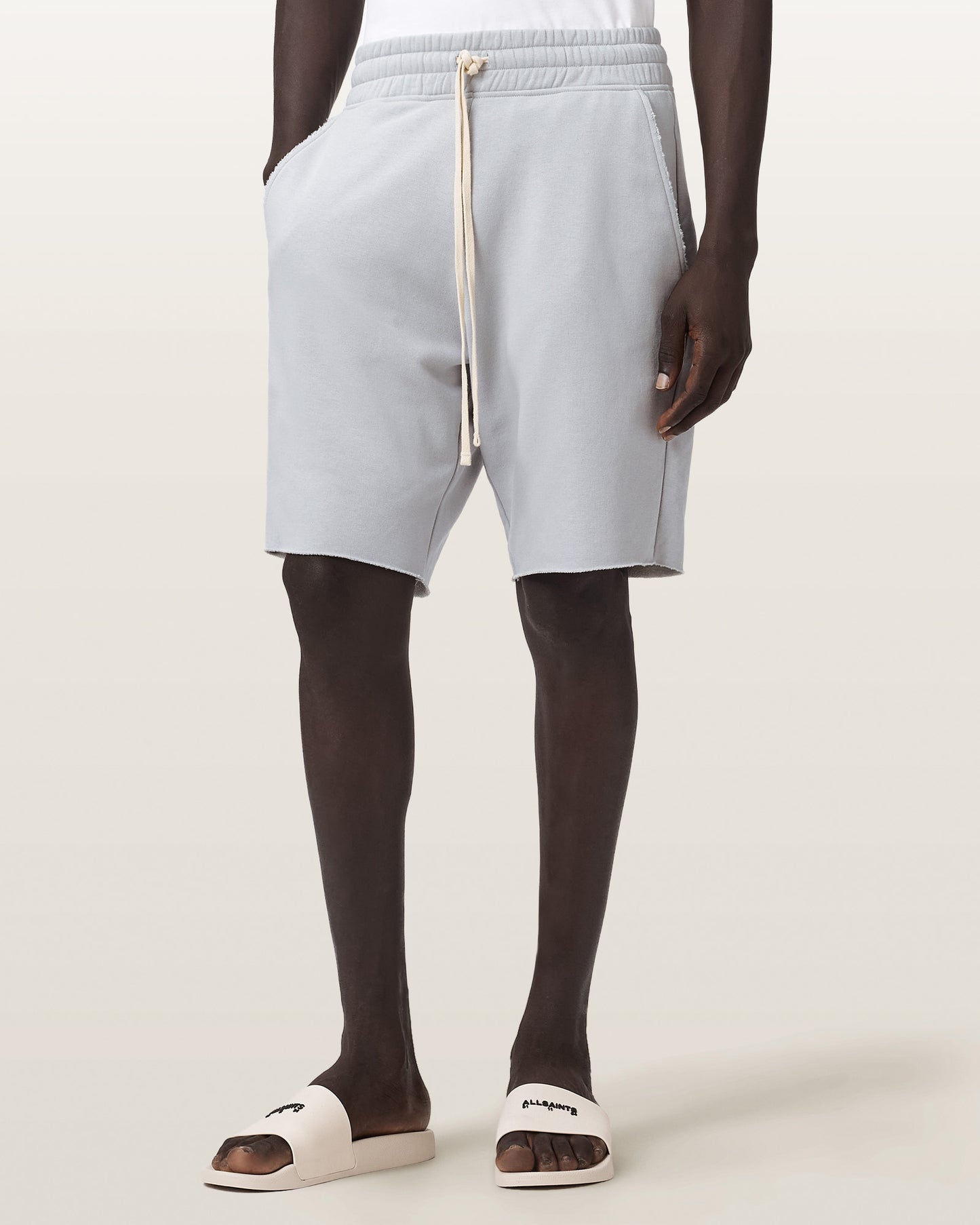 SOFT ASH GREY Color Helix Sweatshort from AllSaints