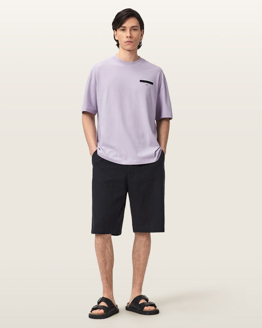 PARMA PURPLE Color Redact SS Crew Tee from AllSaints