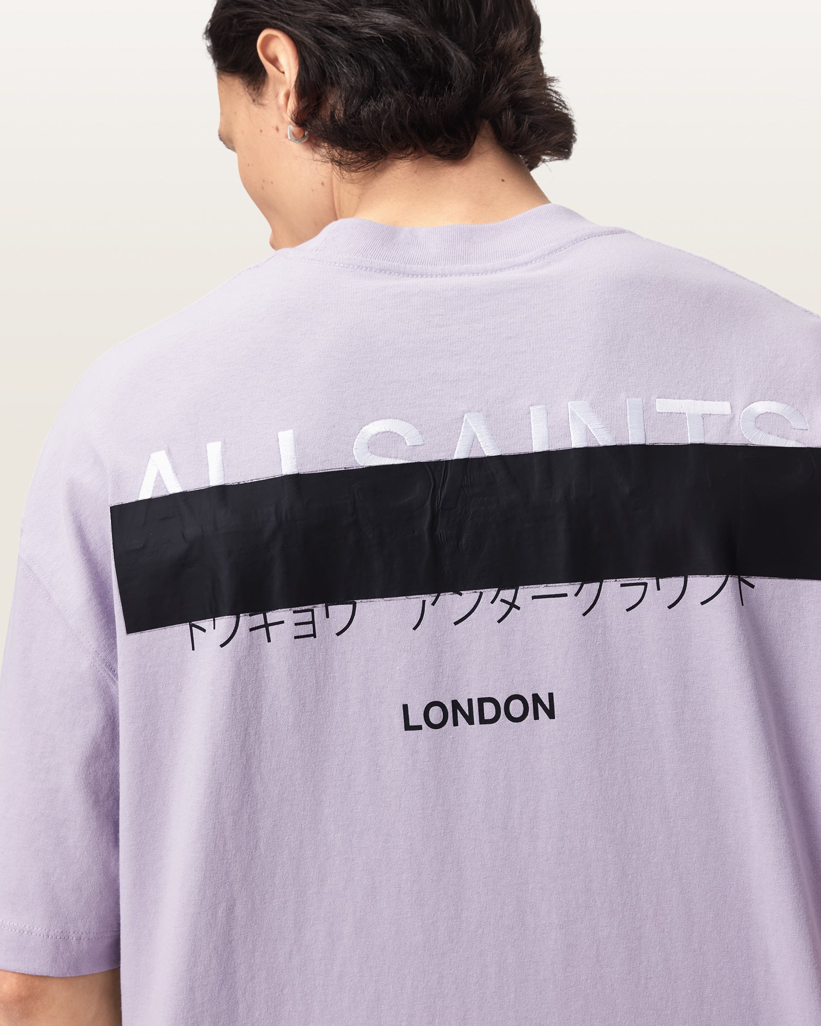PARMA PURPLE Color Redact SS Crew Tee from AllSaints