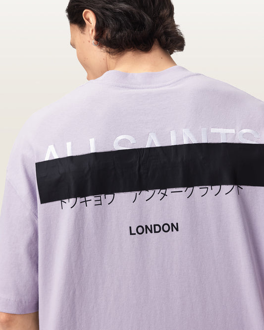 PARMA PURPLE Color Redact SS Crew Tee from AllSaints