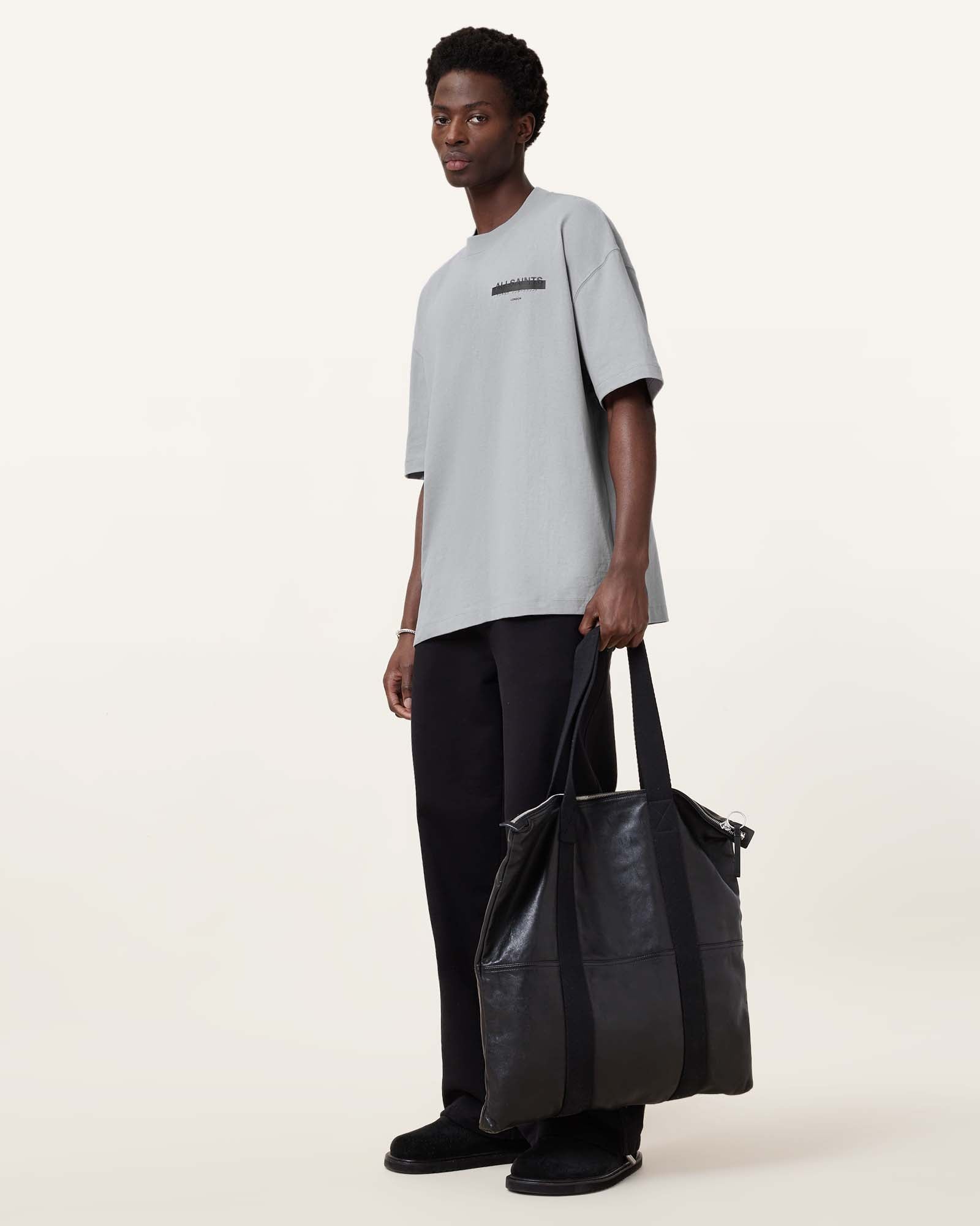 MACHINE GREY Color Redact SS Crew from AllSaints