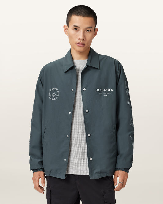 SUNIL BLUE Color Orbital Coach Jacket from AllSaints