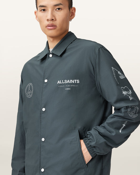 SUNIL BLUE Color Orbital Coach Jacket from AllSaints