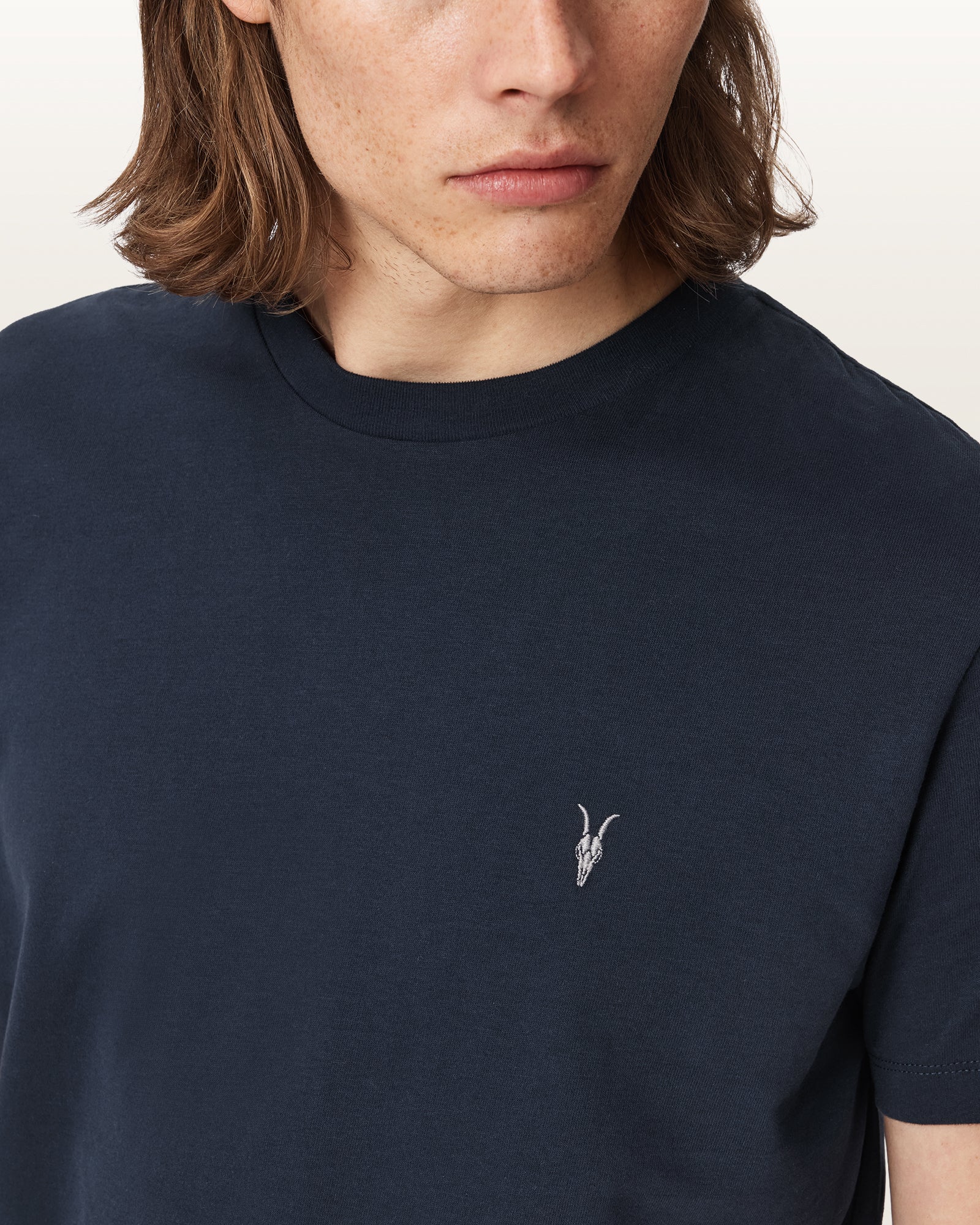NAVY BLUE Color Dexter SS Crew Tee from AllSaints