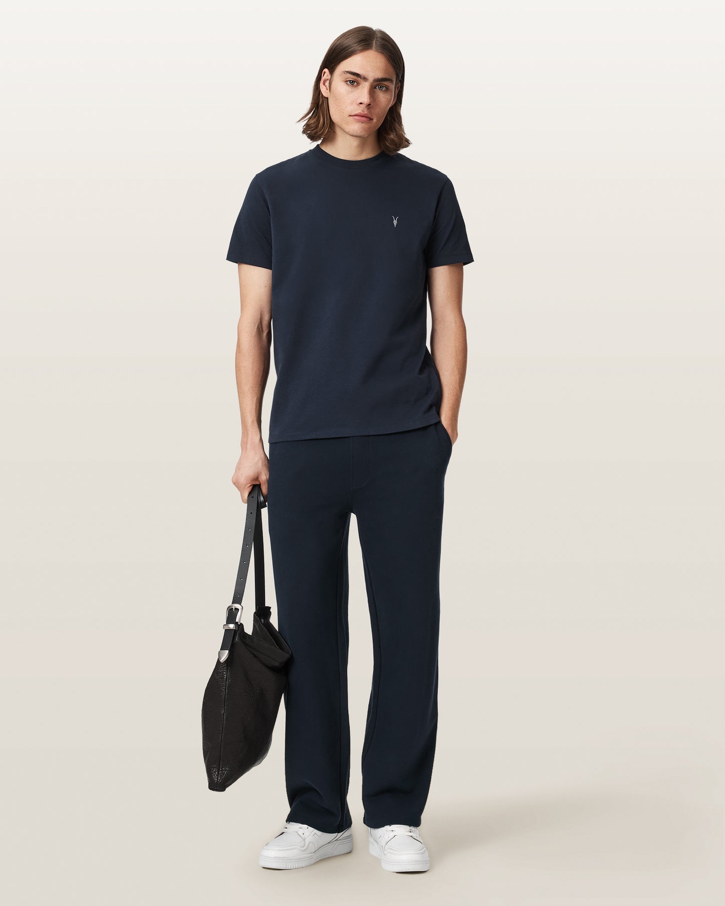 NAVY BLUE Color Dexter SS Crew Tee from AllSaints