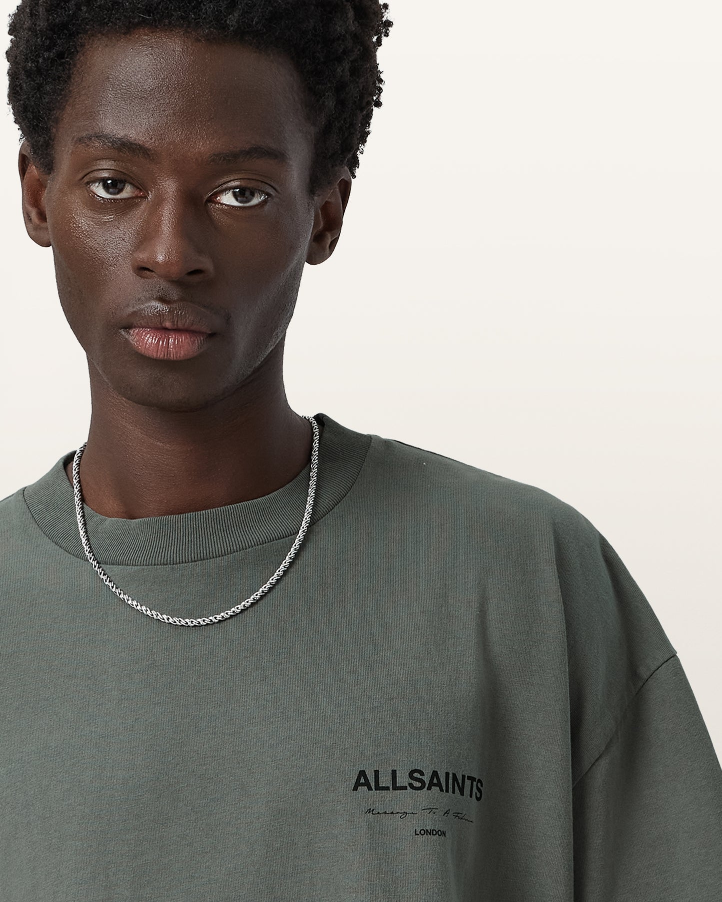 GASTOR GREEN Color Future SS Crew from AllSaints